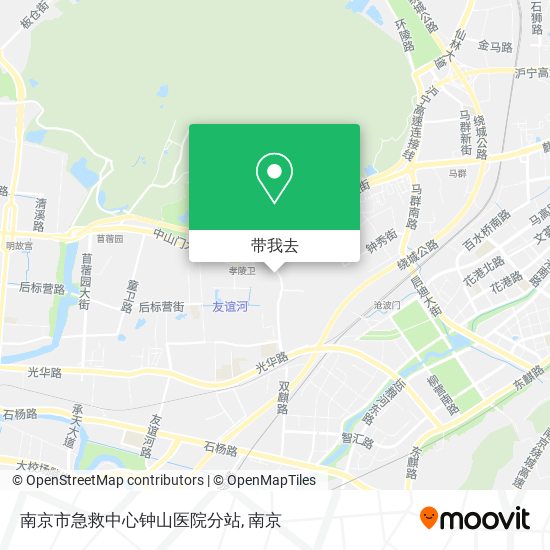 南京市急救中心钟山医院分站地图