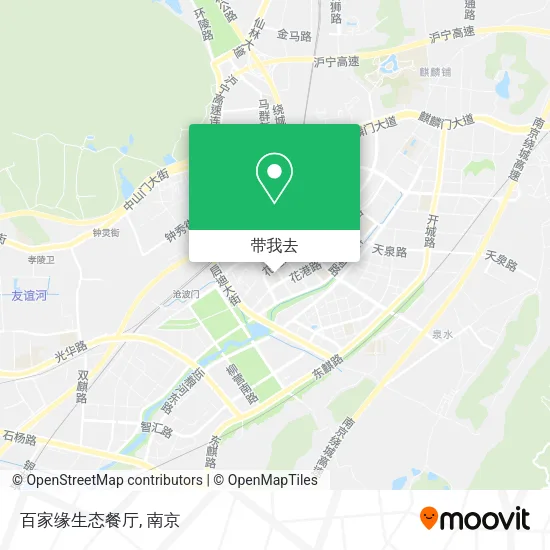 百家缘生态餐厅地图