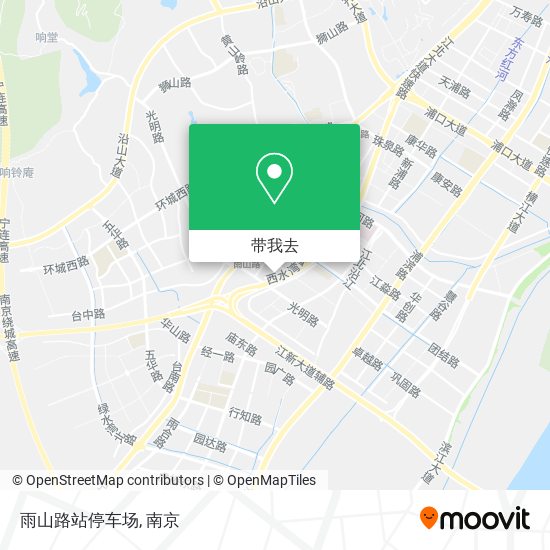 雨山路站停车场地图