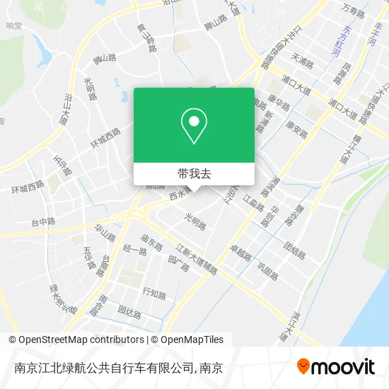 南京江北绿航公共自行车有限公司地图