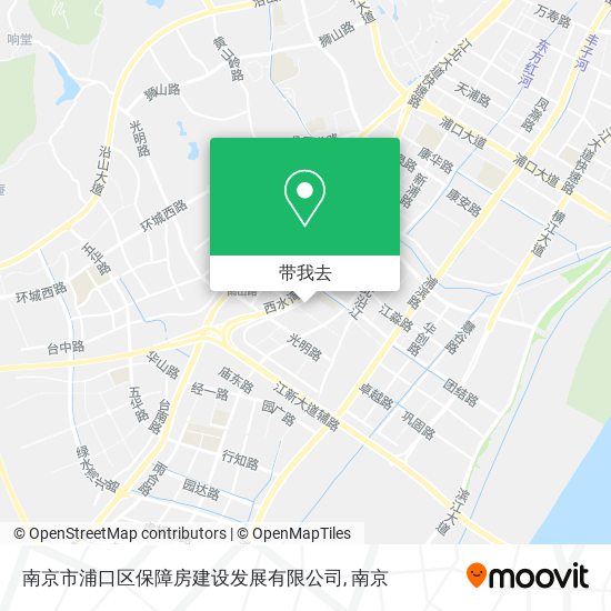 南京市浦口区保障房建设发展有限公司地图