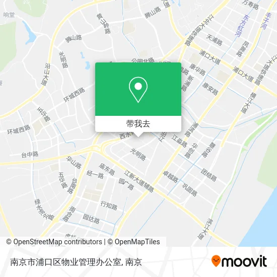 南京市浦口区物业管理办公室地图