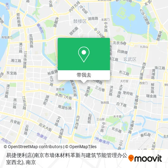 易捷便利店(南京市墙体材料革新与建筑节能管理办公室西北)地图