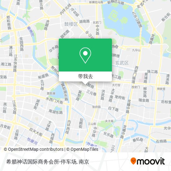 希腊神话国际商务会所-停车场地图