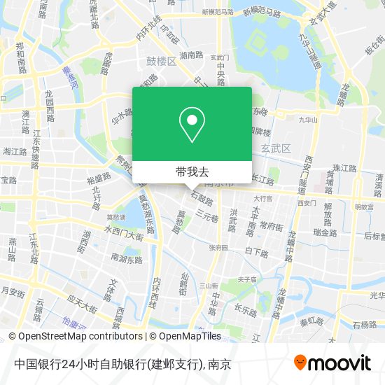 中国银行24小时自助银行(建邺支行)地图