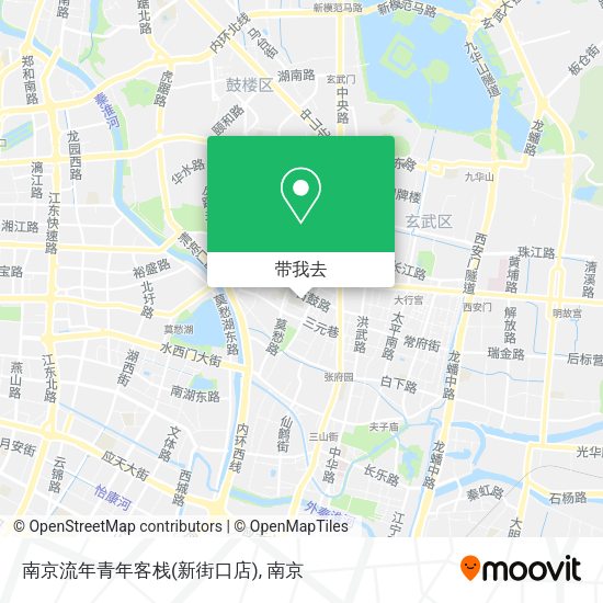 南京流年青年客栈(新街口店)地图