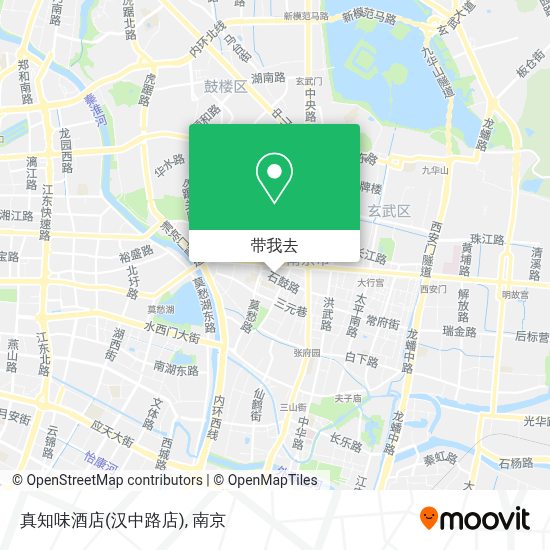 如何坐地铁或公交去鼓楼区的真知味酒店 汉中路店