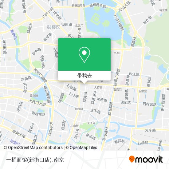 一桶面馆(新街口店)地图