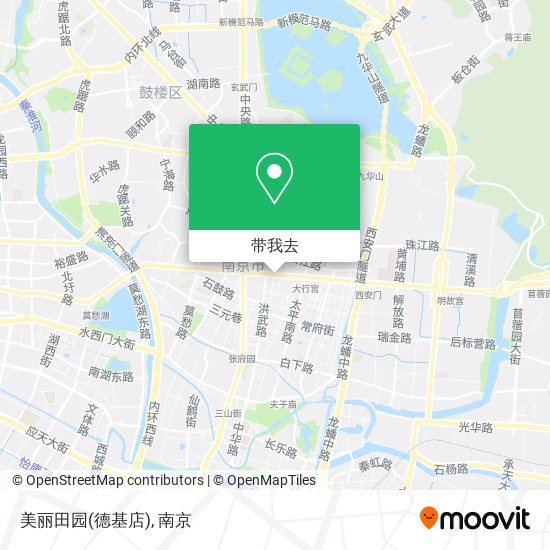 美丽田园(德基店)地图