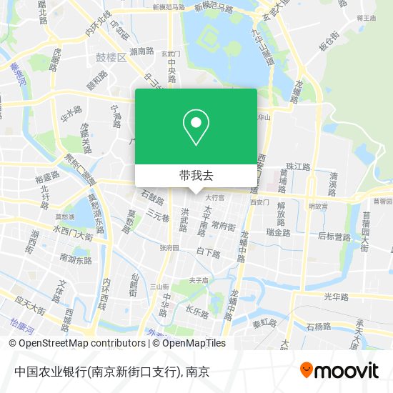 中国农业银行(南京新街口支行)地图