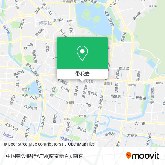 中国建设银行ATM(南京新百)地图