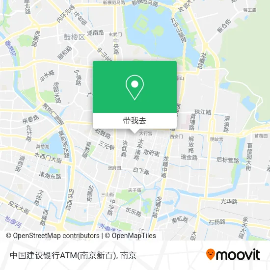 中国建设银行ATM(南京新百)地图