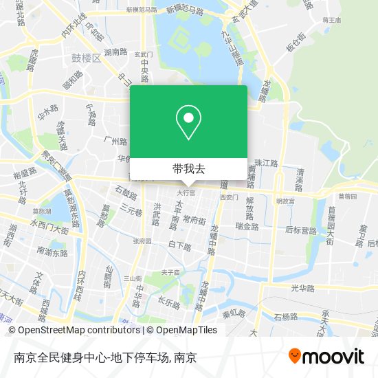 南京全民健身中心-地下停车场地图