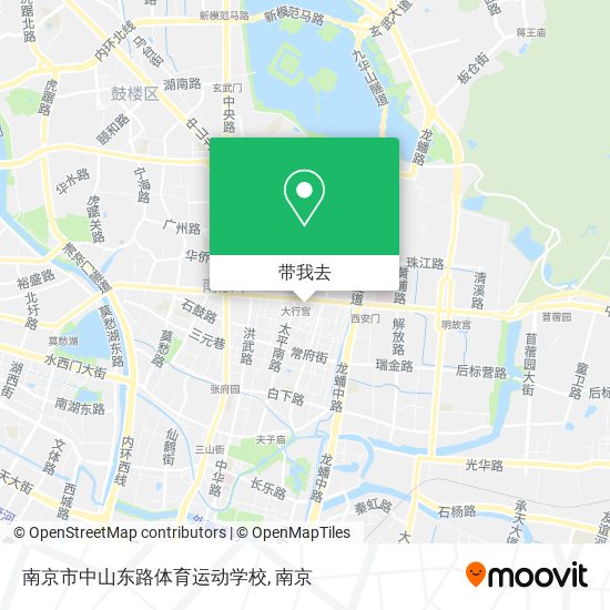 南京市中山东路体育运动学校地图