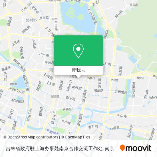 吉林省政府驻上海办事处南京合作交流工作处地图