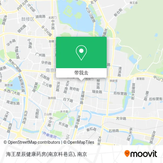 海王星辰健康药房(南京科巷店)地图