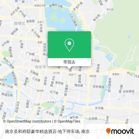 南京圣和府邸豪华精选酒店-地下停车场地图
