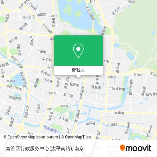 秦淮区行政服务中心(太平南路)地图