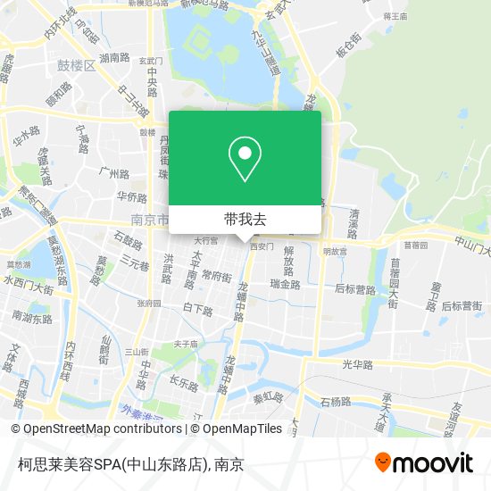 柯思莱美容SPA(中山东路店)地图