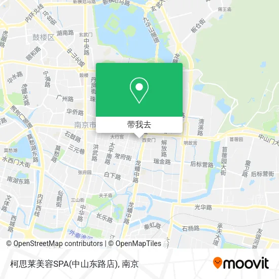 柯思莱美容SPA(中山东路店)地图