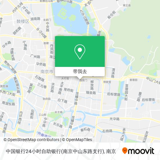 中国银行24小时自助银行(南京中山东路支行)地图