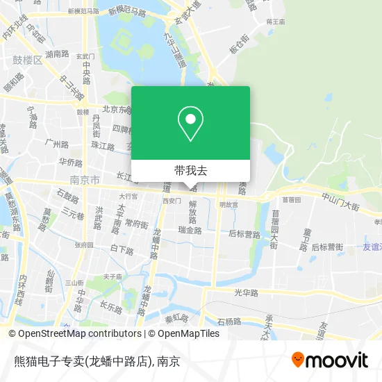 熊猫电子专卖(龙蟠中路店)地图