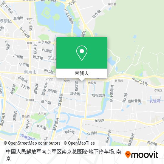 中国人民解放军南京军区南京总医院-地下停车场地图