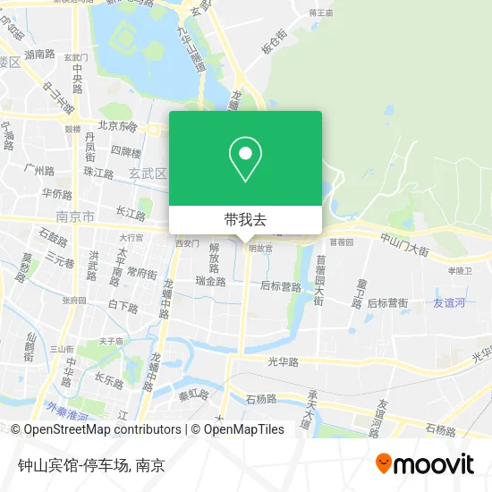 钟山宾馆-停车场地图