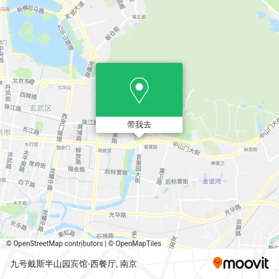 九号戴斯半山园宾馆-西餐厅地图