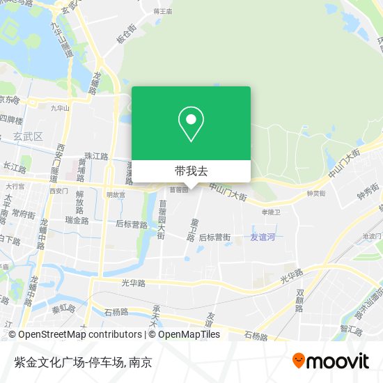 紫金文化广场-停车场地图