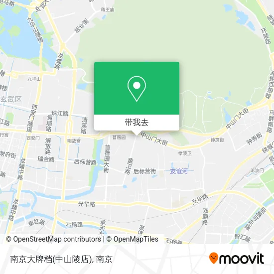 南京大牌档(中山陵店)地图