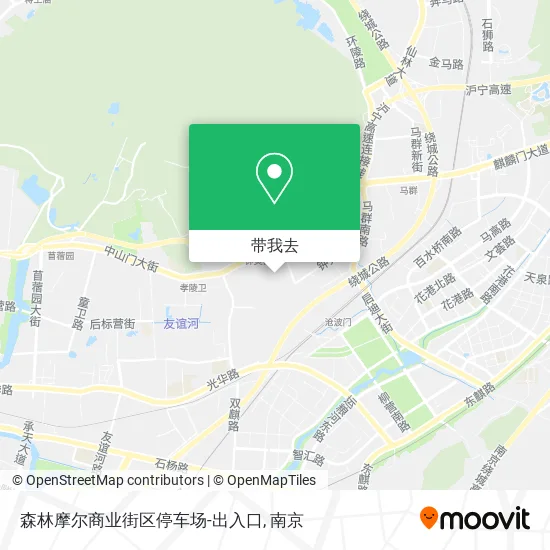 森林摩尔商业街区停车场-出入口地图