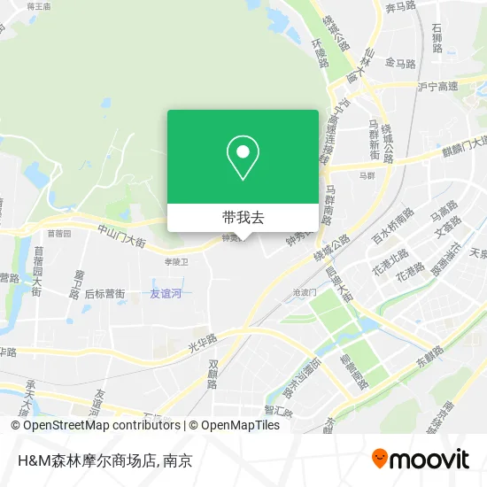 H&M森林摩尔商场店地图