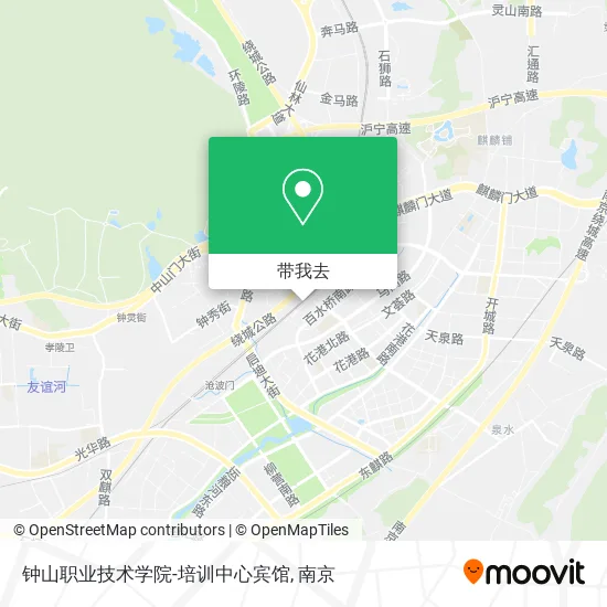 钟山职业技术学院-培训中心宾馆地图