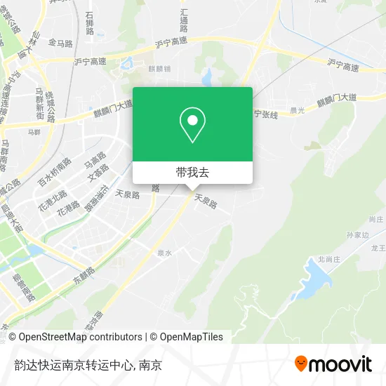 韵达快运南京转运中心地图