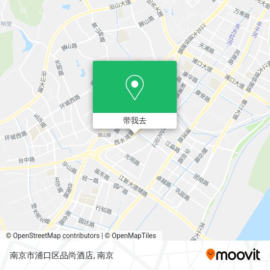 南京市浦口区品尚酒店地图