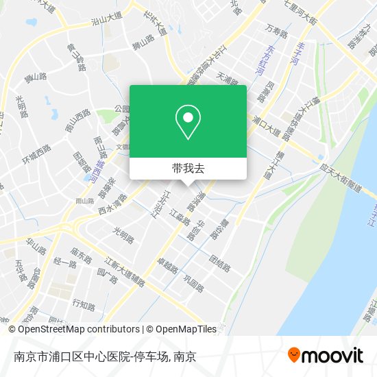 南京市浦口区中心医院-停车场地图