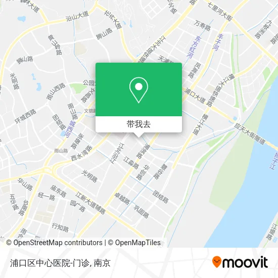 浦口区中心医院-门诊地图