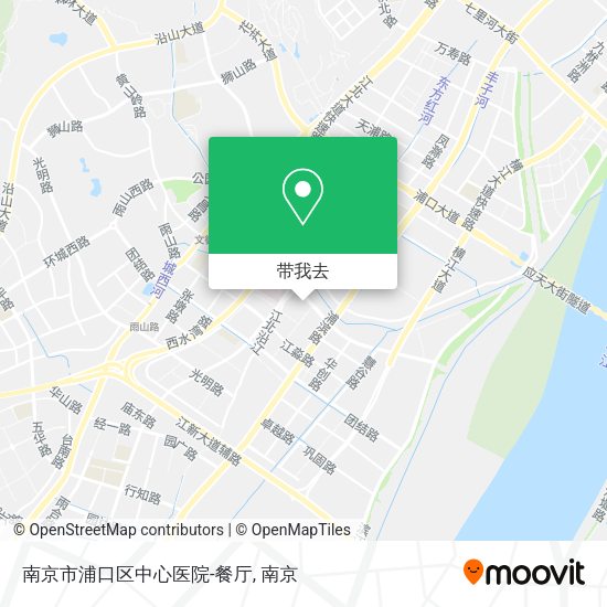 南京市浦口区中心医院-餐厅地图