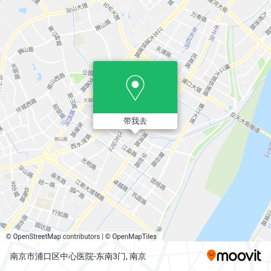 南京市浦口区中心医院-东南3门地图
