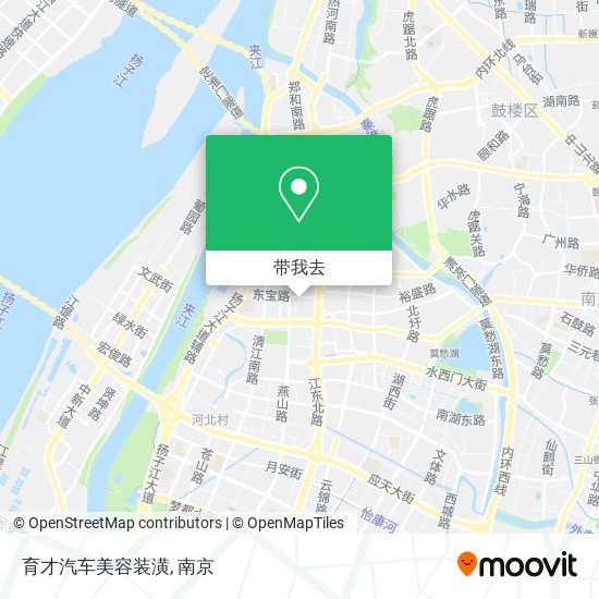 育才汽车美容装潢地图