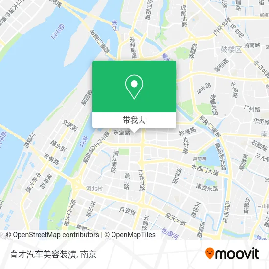 育才汽车美容装潢地图