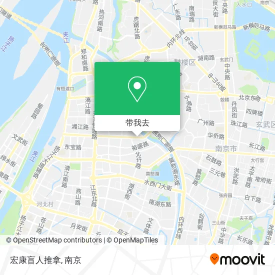 宏康盲人推拿地图