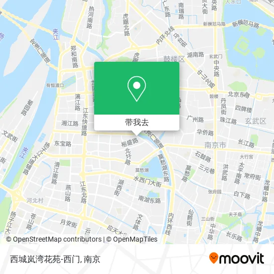 西城岚湾花苑-西门地图