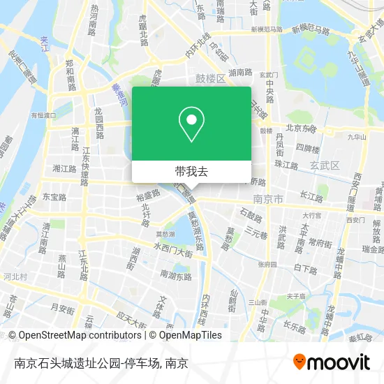 南京石头城遗址公园-停车场地图