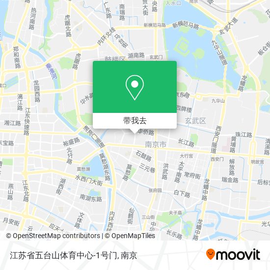 江苏省五台山体育中心-1号门地图