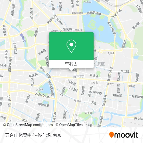 五台山体育中心-停车场地图