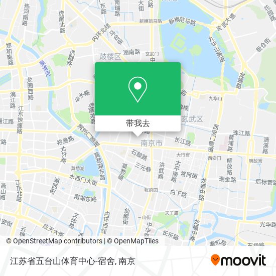 江苏省五台山体育中心-宿舍地图
