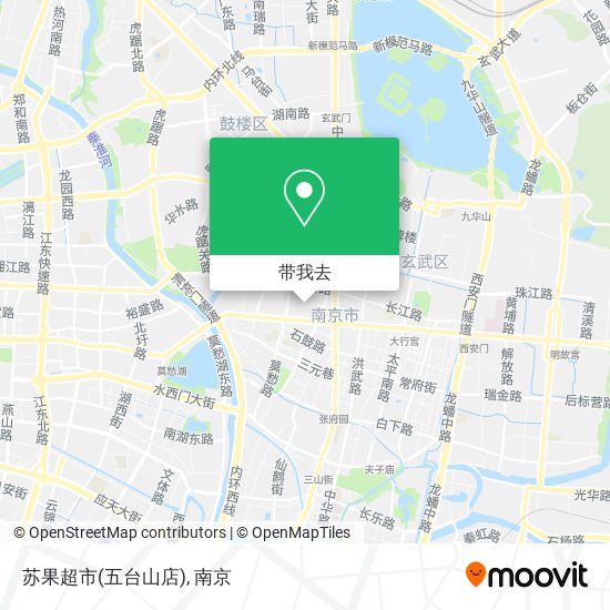 苏果超市(五台山店)地图
