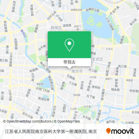 江苏省人民医院南京医科大学第一附属医院地图